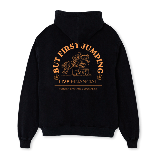 EQUIHOODIELF Black Oversized Hoodie.