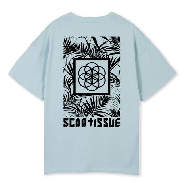 SCARTISSUE PARA OS Cold Blue Oversized Tee.