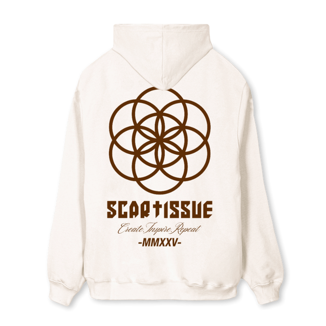 SCARTISSUE BH  Vintage White Regular Hoodie.