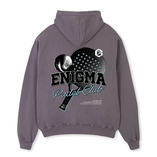 ENIGMAPAD Pigment Grey Oversized Hoodie.