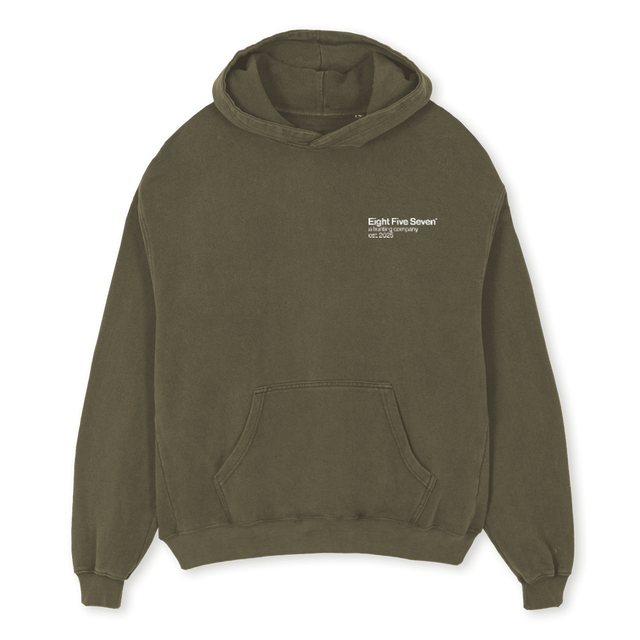 SHC EFS OLIV Vintage Olive Oversized Hoodie.