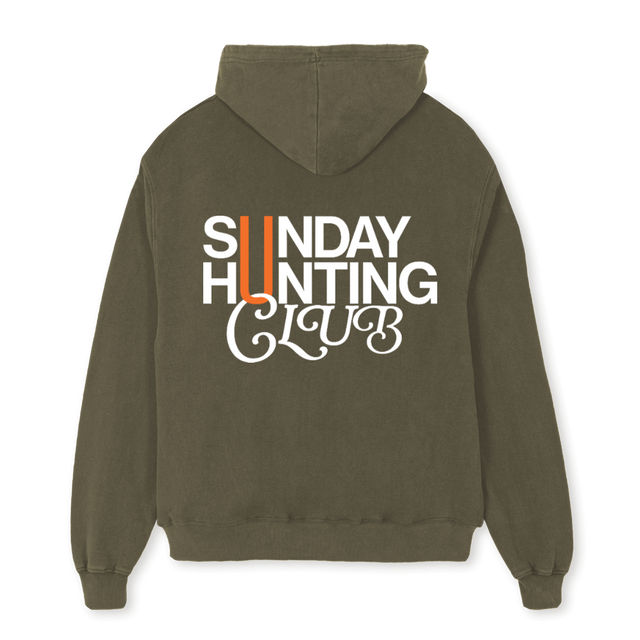 SHC EFS OLIV Vintage Olive Oversized Hoodie.