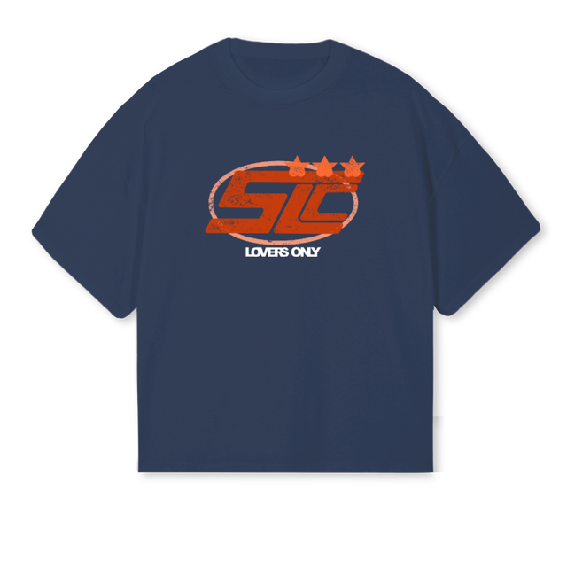 NAVY_2 Navy Blue Oversized Boxy Tee.