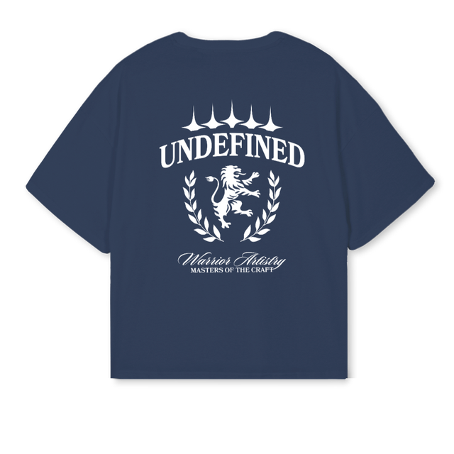 CRESTUND Navy Blue Oversized Boxy Tee.