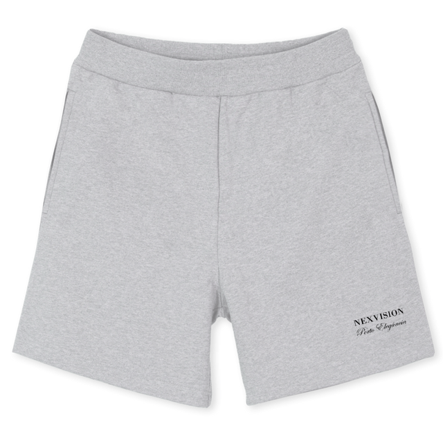 NVTEN Light Grey Marl Relaxed Sweatshorts.