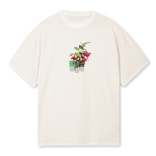 POEM Vintage White Oversized Tee.