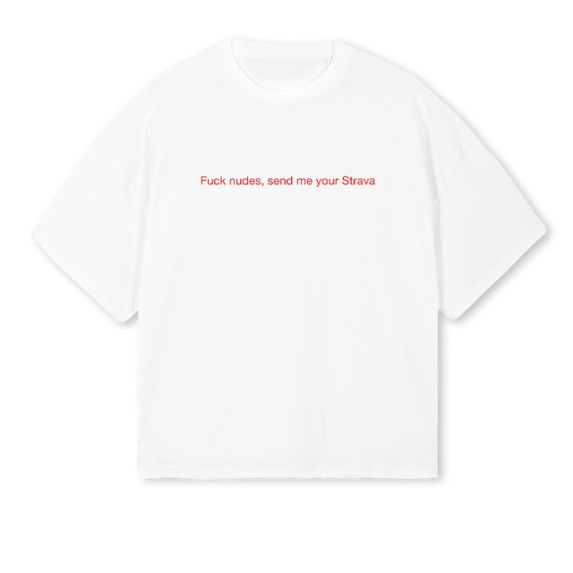 HEATCLUB White Oversized Boxy Tee.