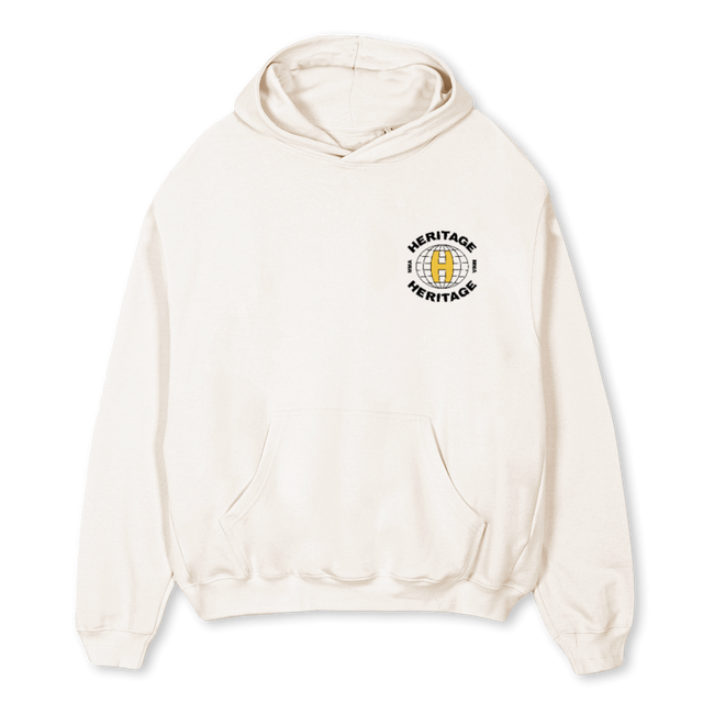 MMAHWHITE Vintage White Oversized Hoodie.