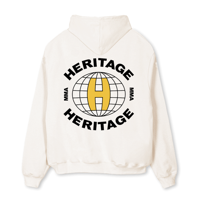 MMAHWHITE Vintage White Oversized Hoodie.