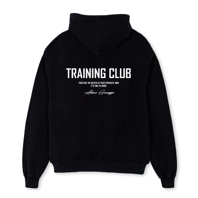AGGYMHOOD Black Oversized Hoodie.