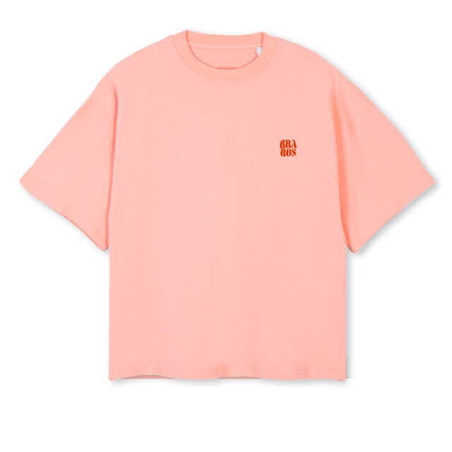 PINKCLAY BRABOS Pink Clay Oversized Boxy Tee.