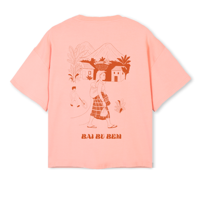 PINKCLAY BRABOS Pink Clay Oversized Boxy Tee.