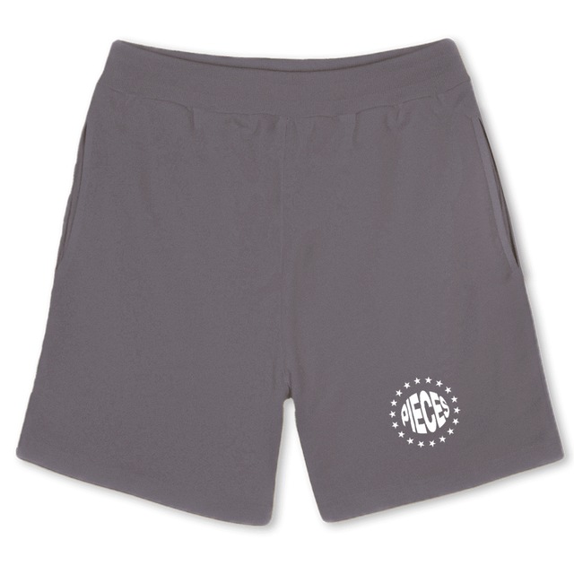GREYSHORTDEM Pigment Grey Relaxed Sweatshorts.