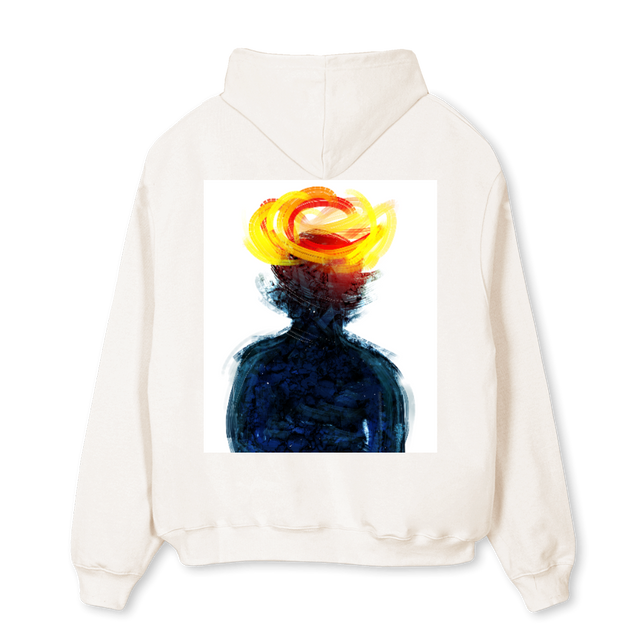 PAIGE PULLOVER Vintage White Oversized Hoodie.