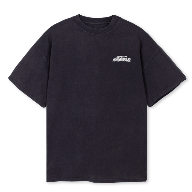FRACTUREDTEE Vintage Black Oversized Tee.