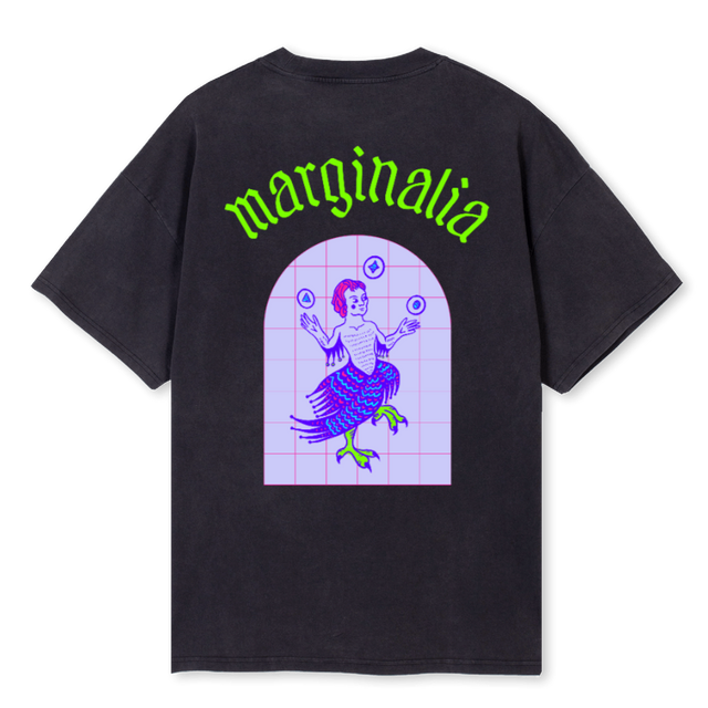 NEOWL Vintage Black Oversized Tee.