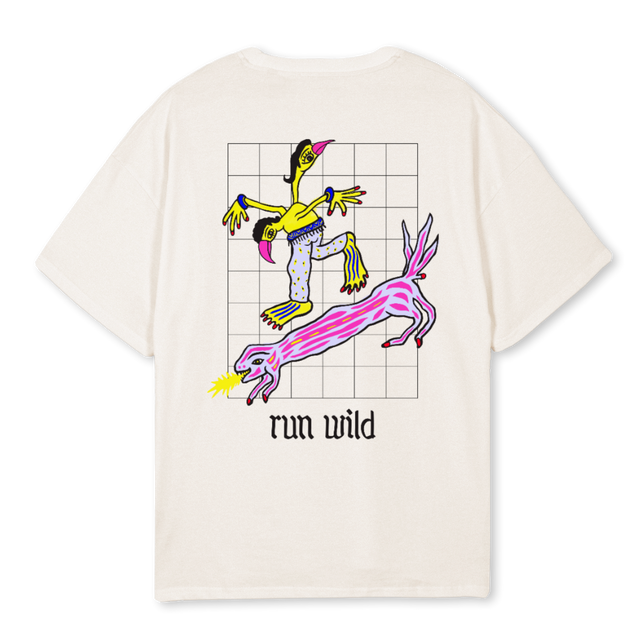 RU Vintage White Oversized Tee.