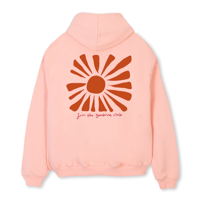 HOODIESUNSHINECLUB Pink Clay Oversized Hoodie.