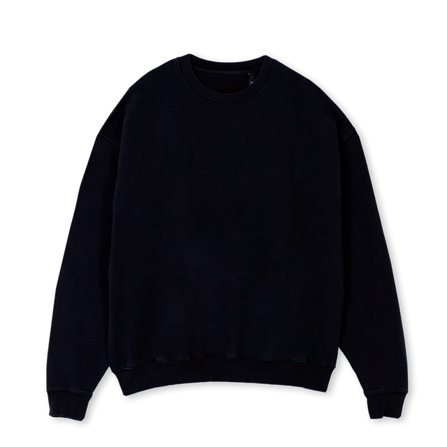 SALWBB Black Oversized Crewneck Sweater.