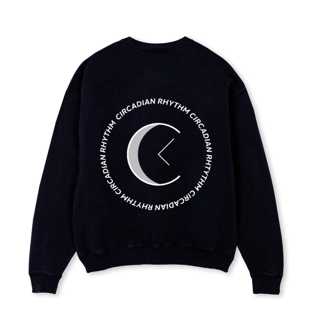 SALWBB Black Oversized Crewneck Sweater.