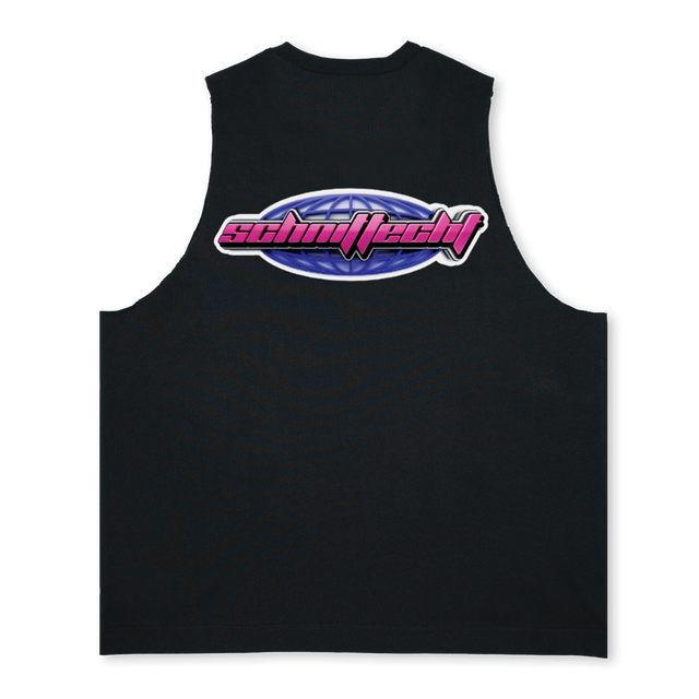 PATRICK Deep Black Oversized Vest.