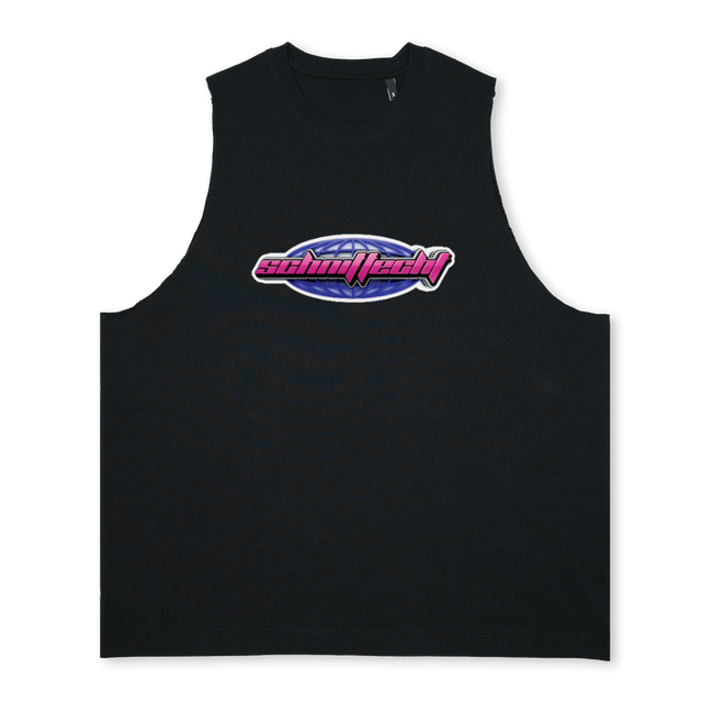 DANIELL Deep Black Oversized Vest.