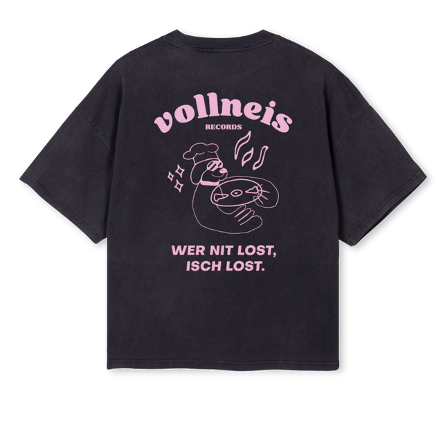 WERNITLOST Vintage Black Oversized Boxy Tee.