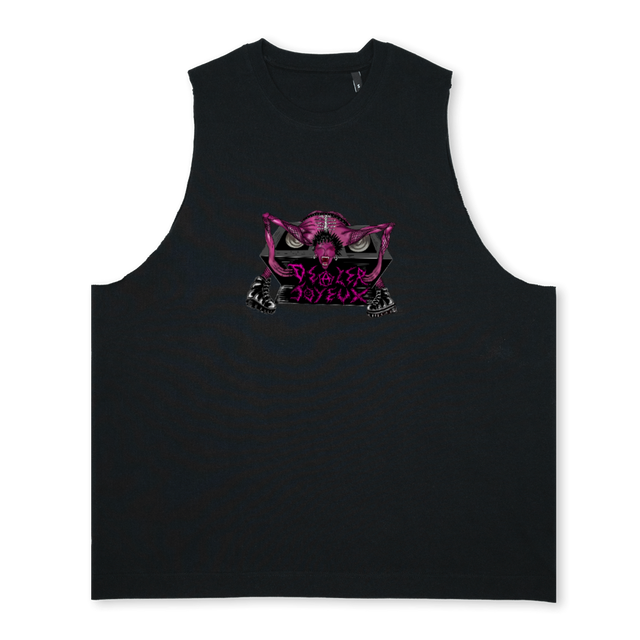 DEALER JOYEUX MARCEL Deep Black Oversized Vest.