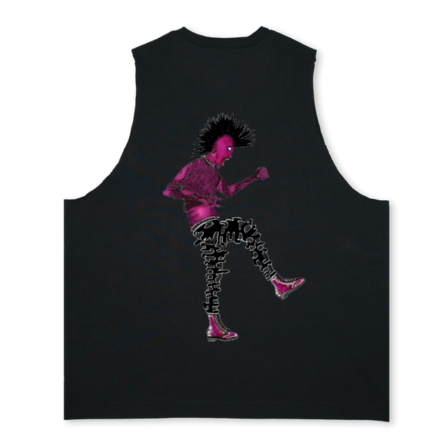 DEALER JOYEUX MARCEL Deep Black Oversized Vest.