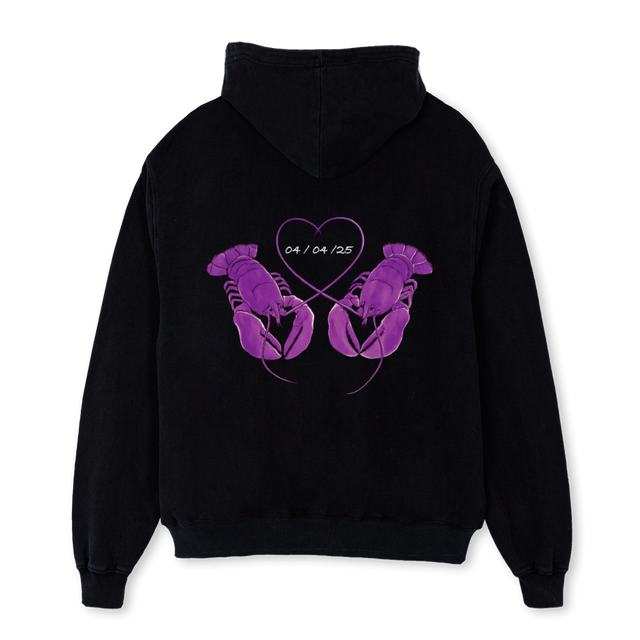 LOBSTERHOODIE Black Oversized Hoodie.