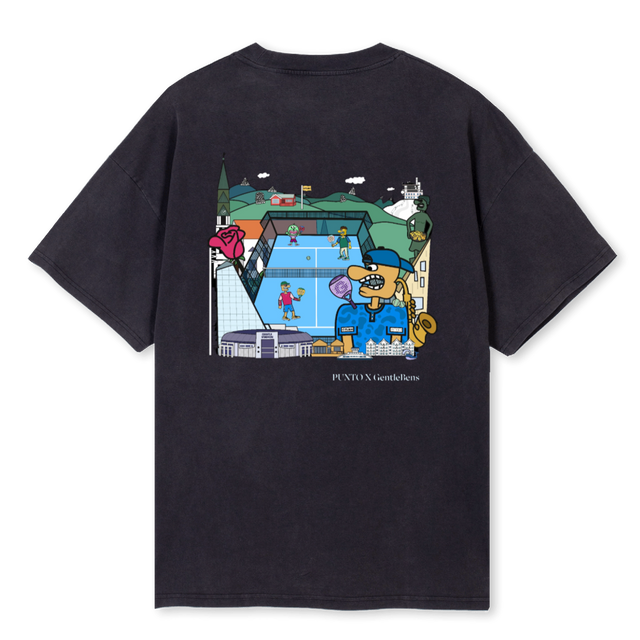 MOLDEPADELLT Vintage Black Oversized Tee.