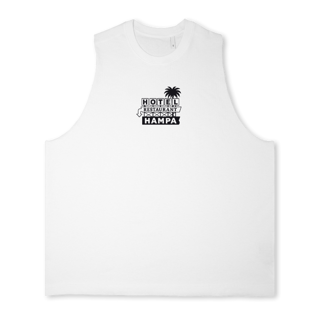 HOTELHAMPA Bright white Oversized Vest.