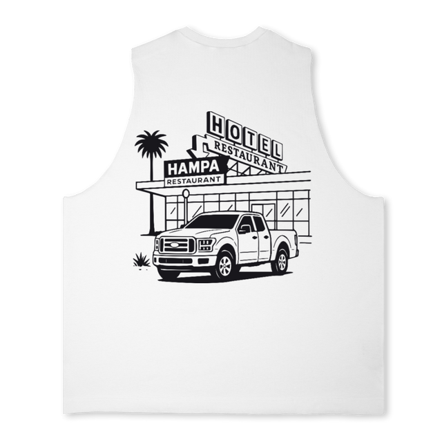 HOTELHAMPA Bright white Oversized Vest.