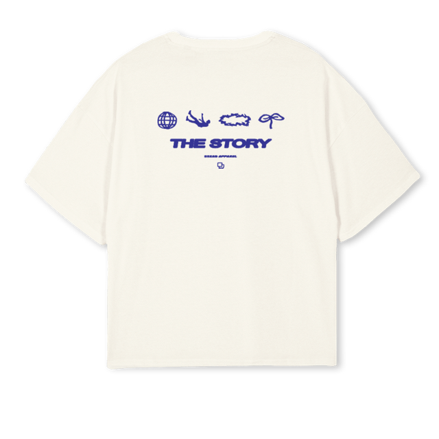 THESTORYCREAM Cream Oversized Boxy Tee.