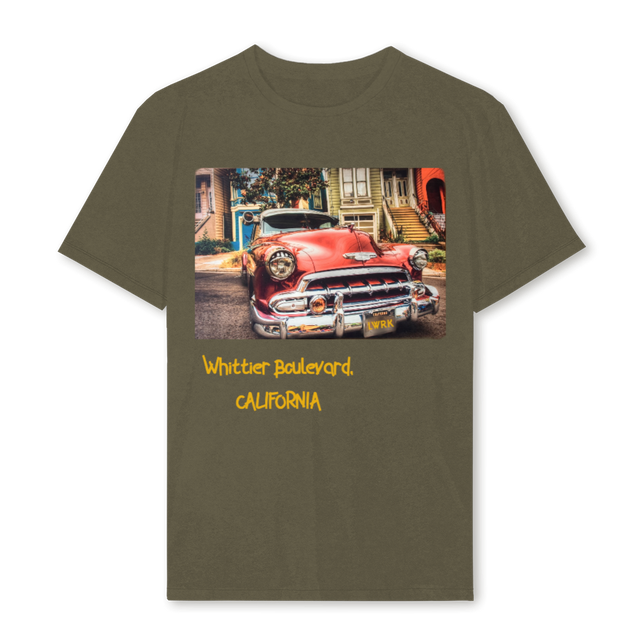 WHITTS BLVD Vintage Olive Regular Tee.