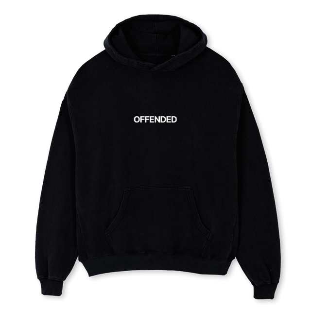 GRAPHICHOODIE Black Oversized Hoodie.