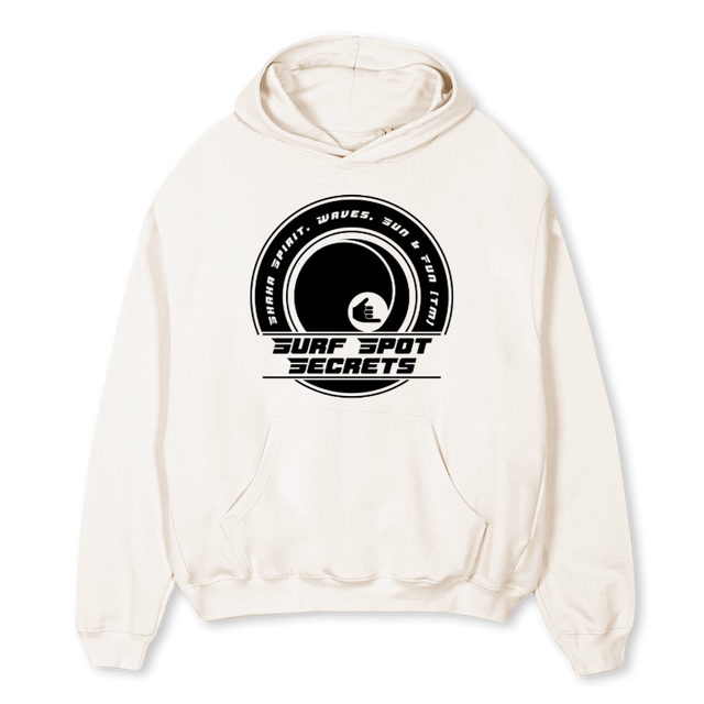 HOODIETWOSIDED Vintage White Oversized Hoodie.