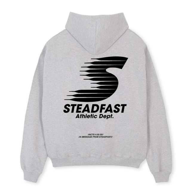 ATHGREY Light Grey Marl Oversized Hoodie.