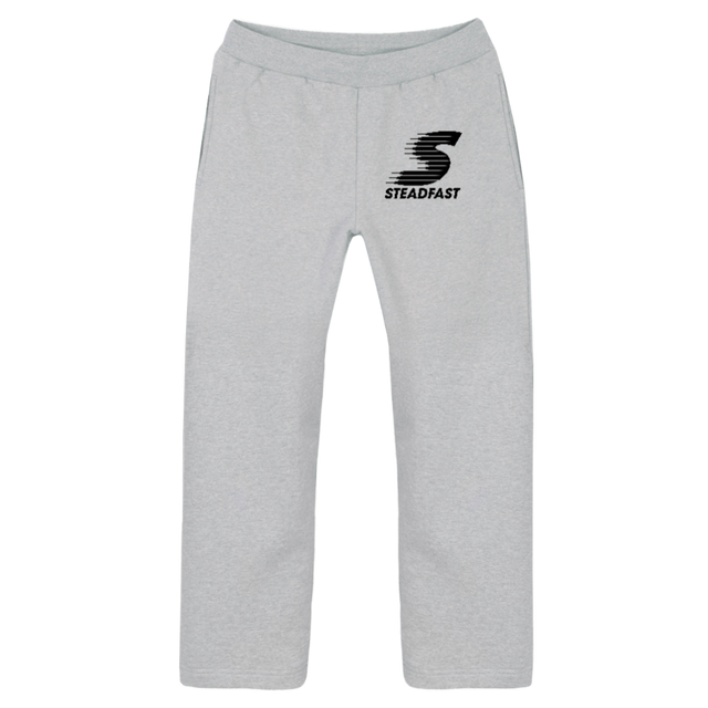 ATHPANTS Light Grey Marl Straight-Leg Relaxed Sweatpants.
