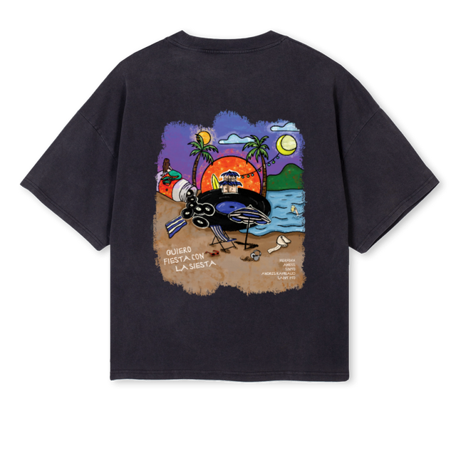KIOSKDARKGREY Vintage Black Oversized Boxy Tee.
