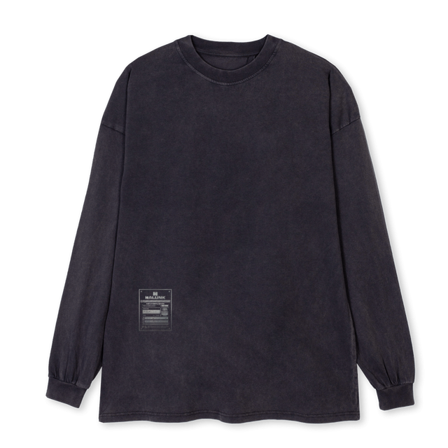 CC MERCH LSTEE Vintage Black Oversized LS Tee.