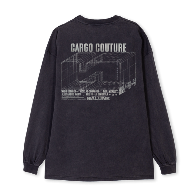 CC MERCH LSTEE Vintage Black Oversized LS Tee.