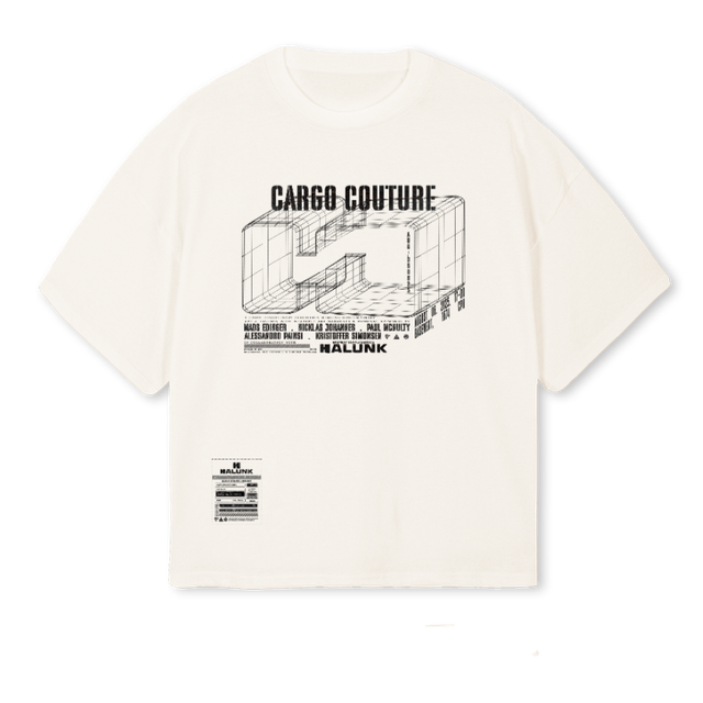 HALUNK CC MERCH VWT Vintage White Oversized Boxy Tee.