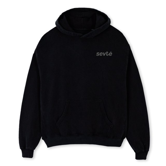 AWHOODIEBLACK Black Oversized Hoodie.