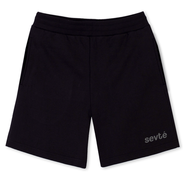 AWSHORTBLACK Black Relaxed Sweatshorts.