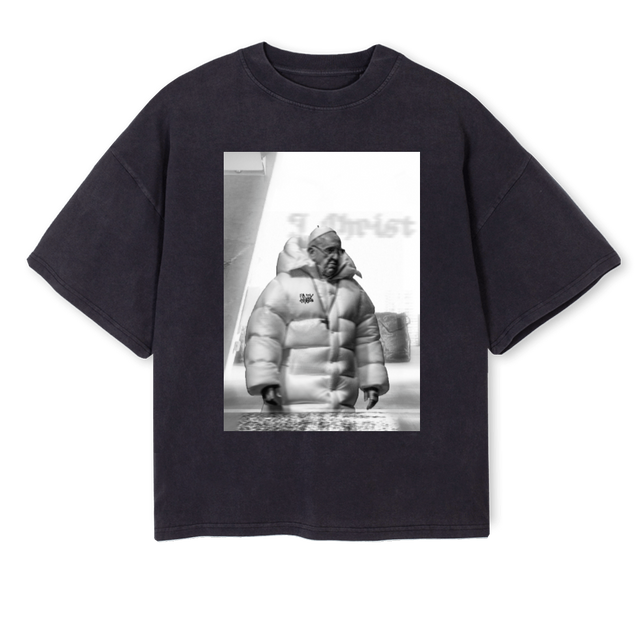 JSCHRISTVGXL Vintage Black Oversized Boxy Tee.