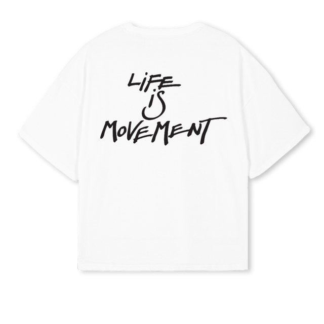 LMTSHIRTTWO White Oversized Boxy Tee.