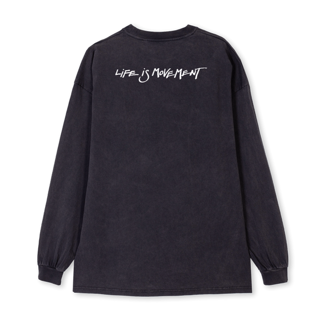 LMLONGSHIRTTWO Vintage Black Oversized LS Tee.