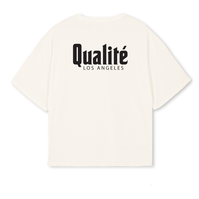 TONE YT Vintage White Oversized Boxy Tee.