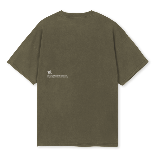 ICONTSHIRTOVEROLIVE Vintage Olive Oversized Tee.